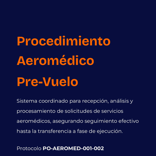 Recepción de Solicitudes de Traslado Aeromédico